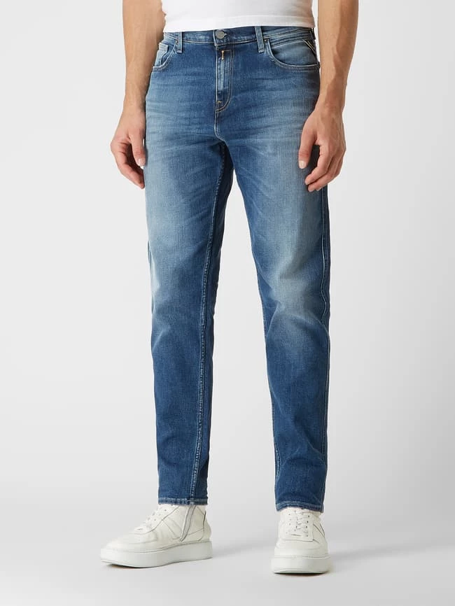 Aktion ? Replay Relaxed Tapered Fit ? Jeans Mit Stretch-Anteil Modell 'Sandot' - Blau ? – Bild 4