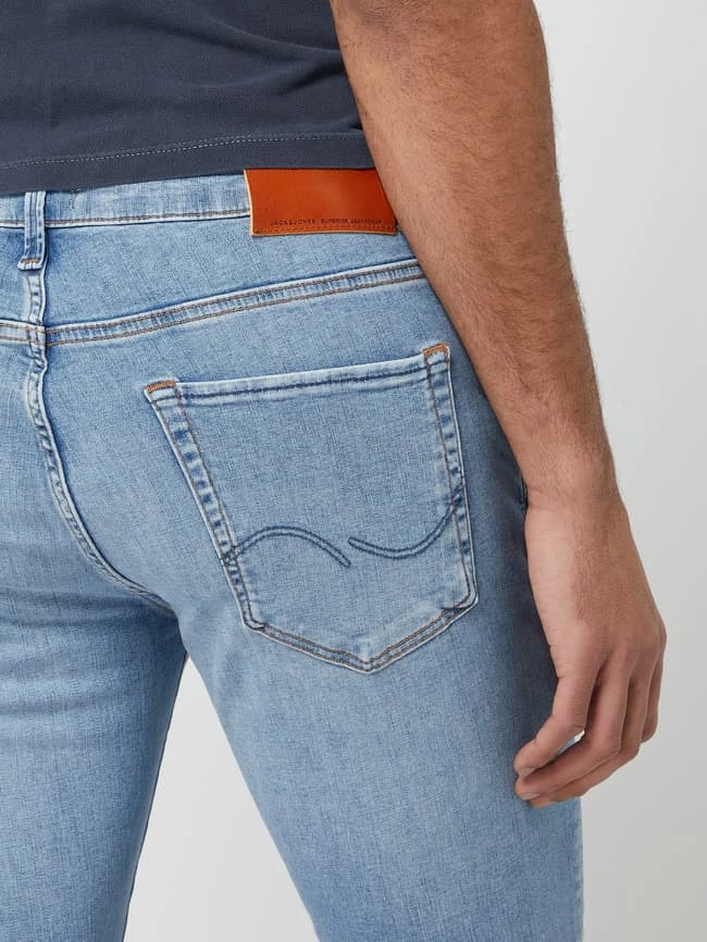 Neu ? Jack & Jones Slim Fit ? Jeans Mit Stretch-Anteil Modell 'Glenn' - Hellblau ? – Bild 3
