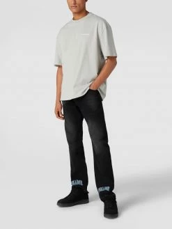 Bestes Angebot ? Pegador Straight Fit ? Jeans Mit Label-Stitching Modell 'COVE' - Schwarz ?