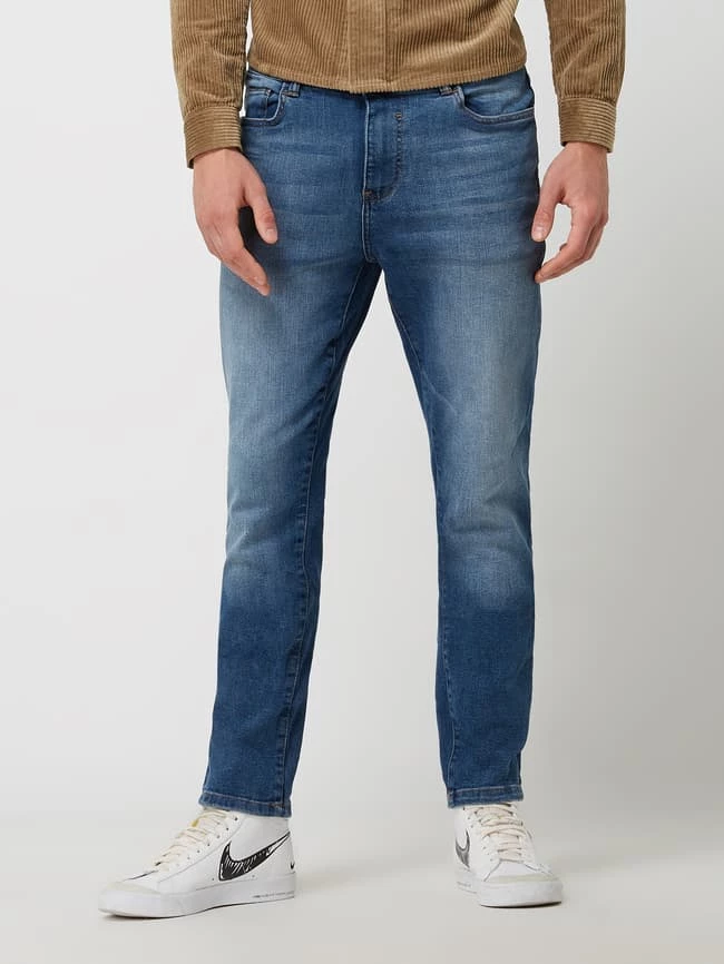 Angebote ? REVIEW Skinny Fit ? Jeans Mit Label-Patch - Blau ? – Bild 4
