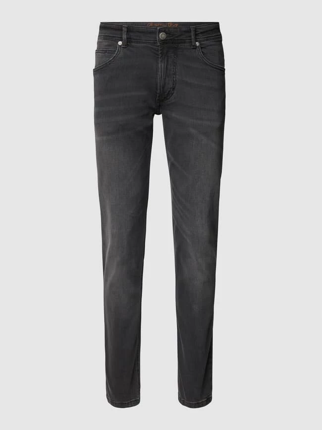 Bestpreis ? Christian Berg Men Straight Fit ? Jeans Mit Brand-Detail - Mittelgrau ? – Bild 2