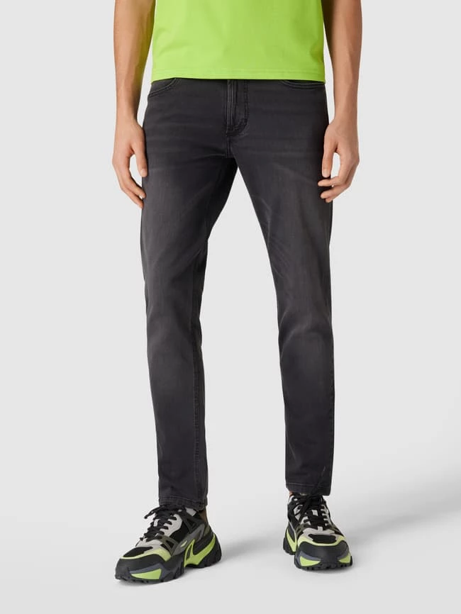 Bestpreis ? Christian Berg Men Straight Fit ? Jeans Mit Brand-Detail - Mittelgrau ? – Bild 4