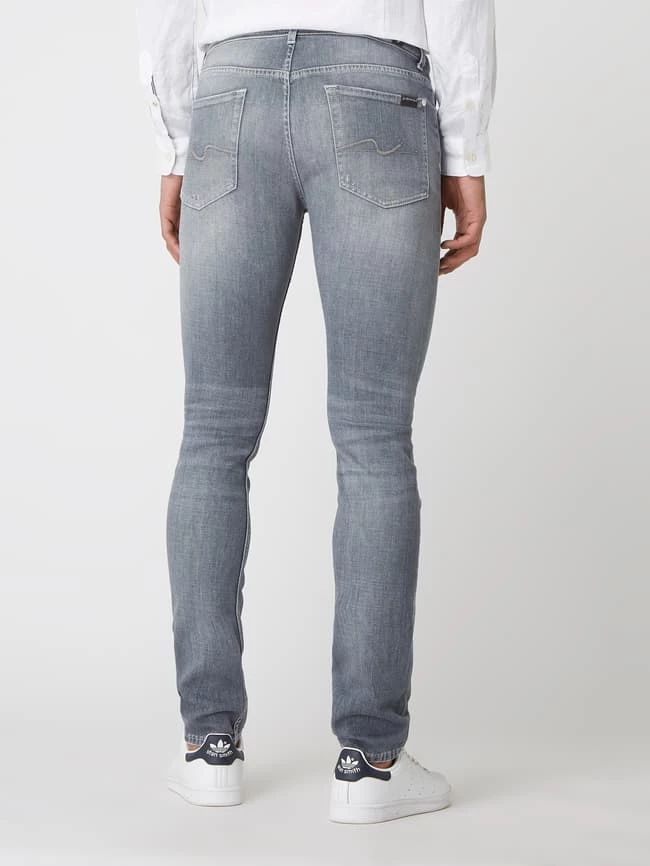Angebote ? 7 For All Mankind Skinny Fit ? Jeans Mit Stretch-Anteil Modell 'Ronnie' - Mittelgrau ? – Bild 5