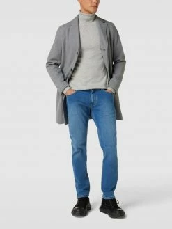 Am billigsten ? Christian Berg Men Straight Fit ? Jeans Mit Label-Patch - Hellblau ?