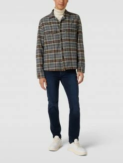 Angebote ? Christian Berg Men Straight Fit ? Jeans Mit Label-Patch - Dunkelblau ?