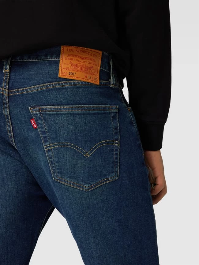 Budget ⭐ Levi's® Regular Fit ? Jeans Mit Knopfleiste Modell 'BLOCK CRUSHER' - Dunkelblau ? – Bild 3