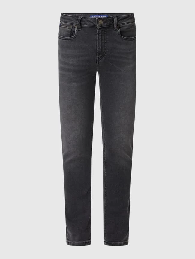 Brandneu ? Scotch & Soda Skinny Fit ? Jeans Mit Stretch-Anteil Modell 'Skim' - Anthrazit Meliert ? – Bild 2