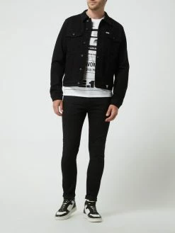 Auslauf ? Guess Super Skinny Fit Mid Rise ? Jeans Mit Stretch-Anteil Modell 'Chris' - Schwarz ?