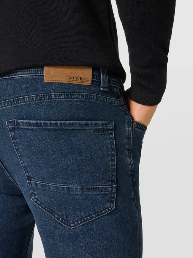 Top 10 ? MCNEAL Slim Fit ? Jeans Mit Label-Detail - Rauchblau ⌛ – Bild 3