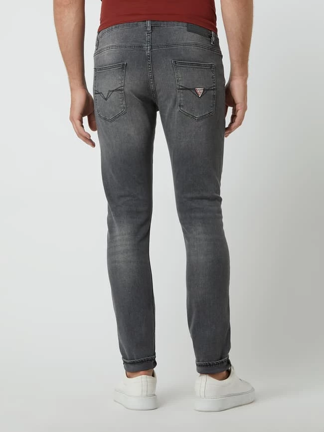 Am billigsten ? Guess Super Skinny Fit Mid Rise ? Jeans Mit Stretch-Anteil Modell 'Chris' - Hellgrau ❤️ – Bild 5