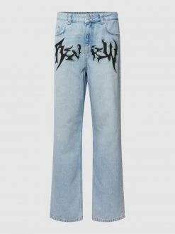 Auslauf ? REVIEW ? Jeans Mit Label-Print - Hellblau ✨