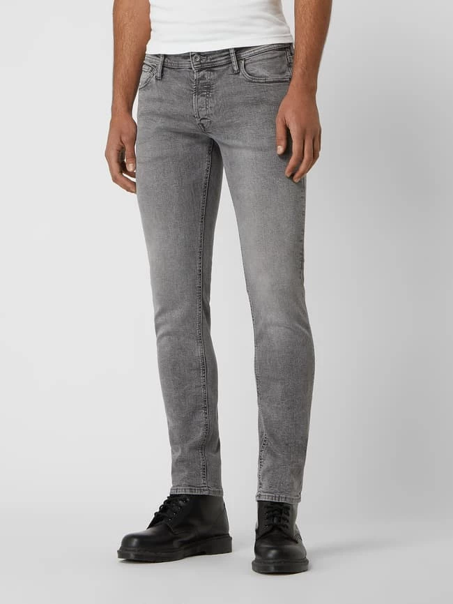 Großhandel ? Jack & Jones Slim Fit ? Jeans Mit Stretch-Anteil Modell 'Glenn' - Mittelgrau ⌛ – Bild 4