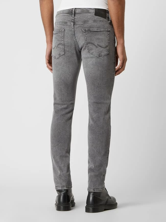 Großhandel ? Jack & Jones Slim Fit ? Jeans Mit Stretch-Anteil Modell 'Glenn' - Mittelgrau ⌛ – Bild 5