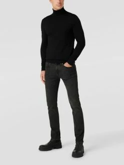 Blitzangebot ? BOSS Casualwear Slim Fit ? Jeans Mit Label-Detail Modell 'Delaware' - Dunkelgrau ?