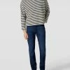 Neu ? BOSS Straight Fit ? Jeans Mit Logo-Detail Modell 'Maine' - Blau ?