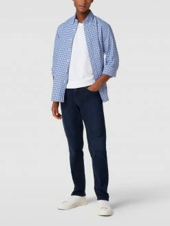 Schlussverkauf ⭐ Brax Straight Fit ? Jeans Mit Label-Detail Modell 'CADIZ' - Dunkelblau ?