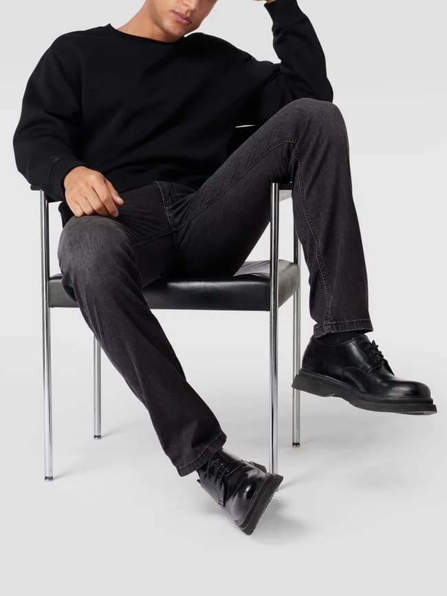 Bestes Angebot ? Christian Berg Men Slim Fit ? Jeans Mit Stretch-Anteil – Light Denim - Dunkelgrau Meliert ⌛ – Bild 3