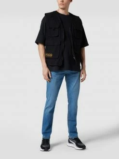 Schlussverkauf ? Christian Berg Men Slim Fit ? Jeans Mit Stretch-Anteil – Light Denim - Hellblau Meliert ?