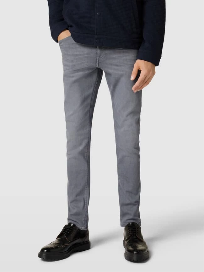 Brandneu ? Tommy Hilfiger ? Jeans Mit Label-Patch Aus Leder Modell 'LAYTON' - Mittelgrau ? – Bild 4