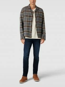 Budget ? BOSS Casualwear Slim Fit ? Jeans Mit Label-Applikation Modell 'Delano' - Dunkelblau ?