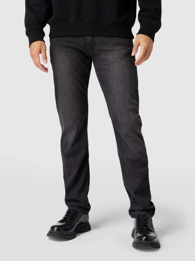 Bestes Angebot ? Christian Berg Men Slim Fit ? Jeans Mit Stretch-Anteil – Light Denim - Dunkelgrau Meliert ⌛ – Bild 4